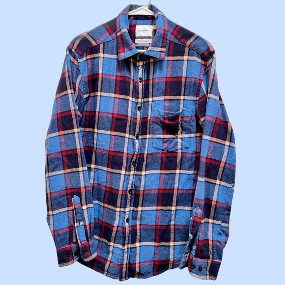 Goodfellow Plaid Shirt - Picture 1 of 3
